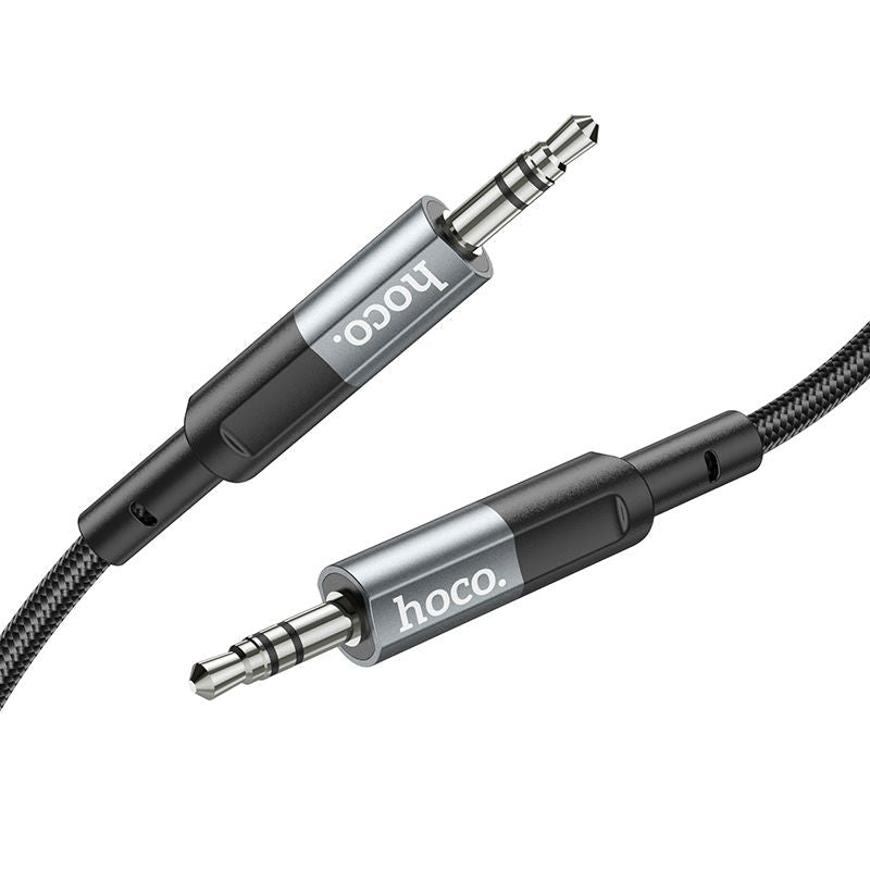 Hoco UPA23 Aluminum AUX Cable 100cm - Black