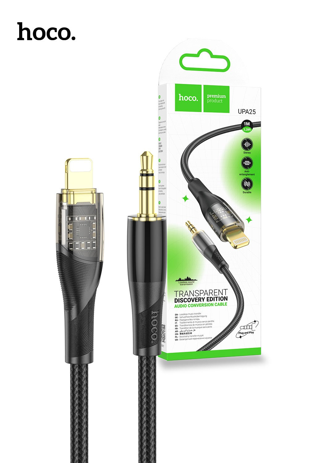 Hoco UPA25 Lighting / Type C to 3.5mm Cable