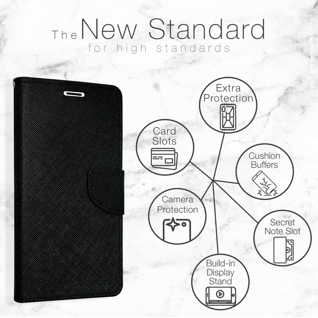 Samsung Galaxy S Series Mercury Goospery Card Fancy Diary Wallet S3 to S8 Plus