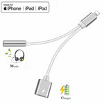 Load image into Gallery viewer, Lighting to 3.5mm Headphones Jack Adapter with Charging ??For Music Only
