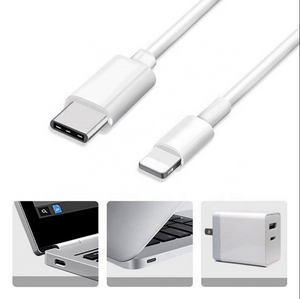 Type C to Lighting / Type C PD Fast Charging & Data Sync Cable