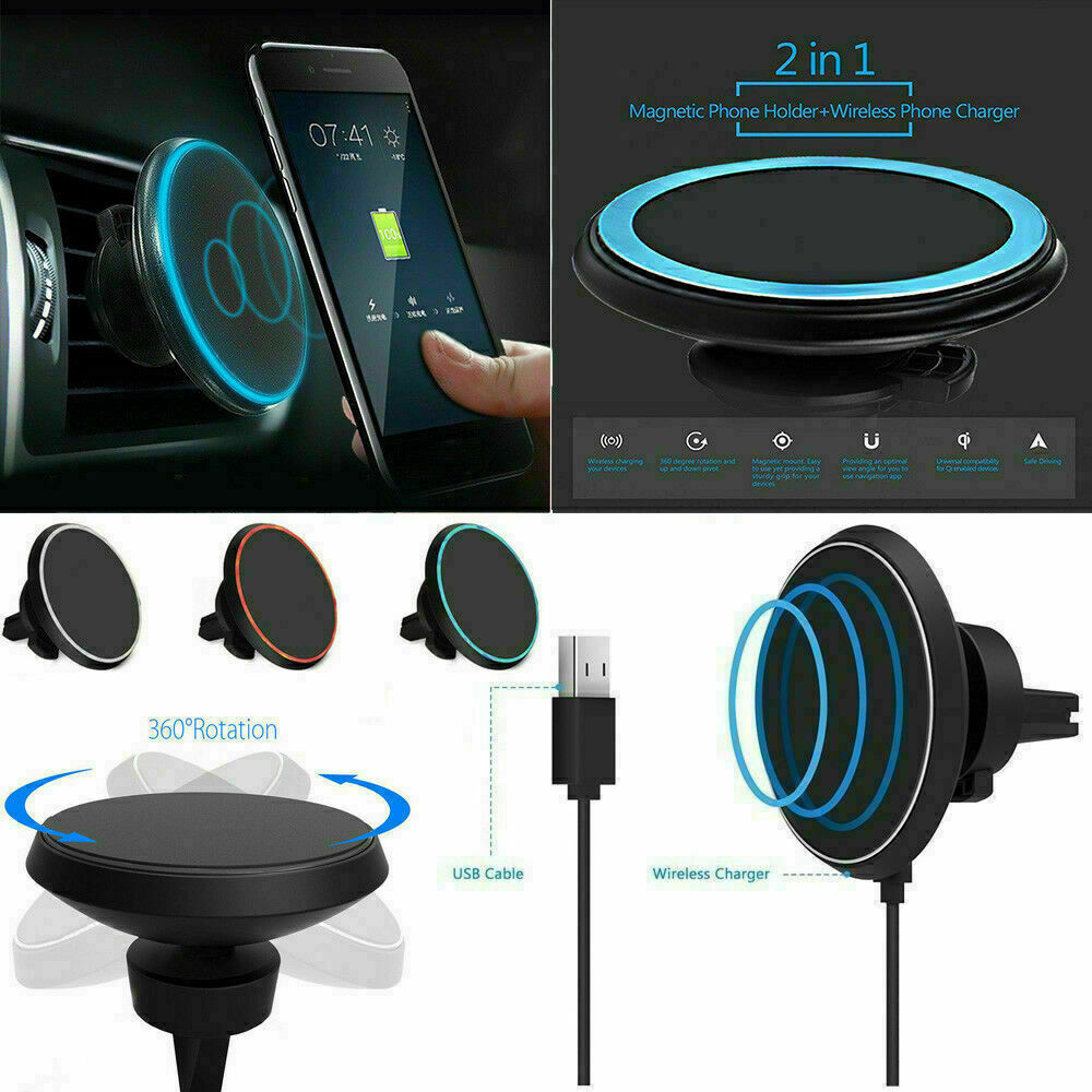 In-Car Magsafe Magnetic Absorption Wireless Charger