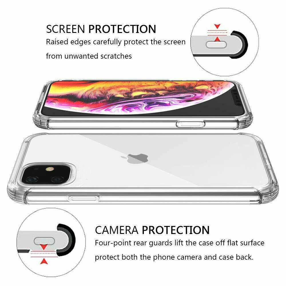 Samsung Galaxy S Series Ultra-Clear Shockproof Bumper Back Case Cover