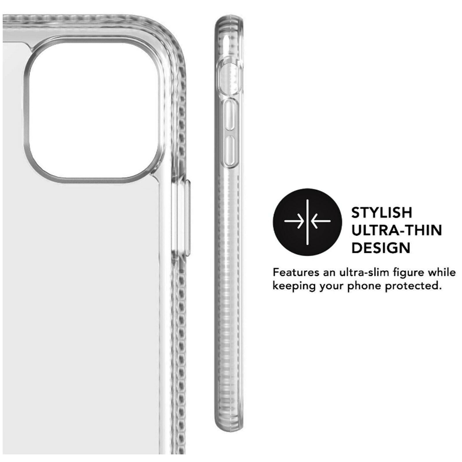 iPhone Tech21 Pure Clear Antimicrobial Shockproof Slim Protection Case for Apple iPhone