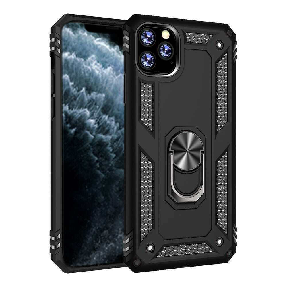 Samsung Galaxy S Series Dual Layer Heavy Duty Shockproof Magnetic iRing Case Cover
