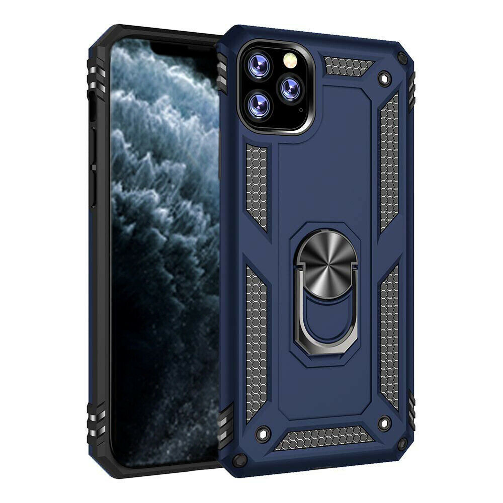 Samsung Galaxy S Series Dual Layer Heavy Duty Shockproof Magnetic iRing Case Cover