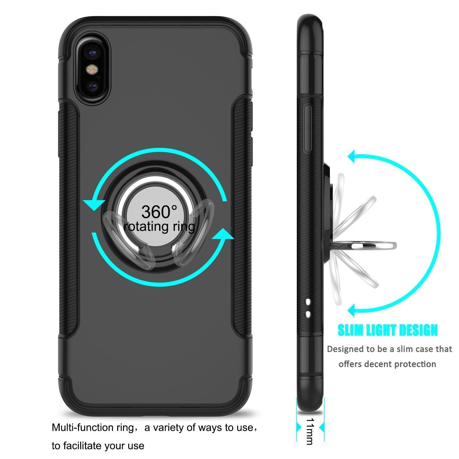 Samsung Galaxy Note Series Dual Layer iRing Magnetic Circle Case Cover