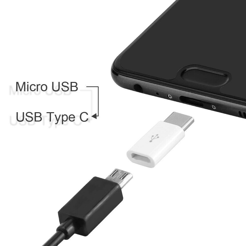 Micro USB to USB-C USB 3.1 Type-C Adapter Data Converter