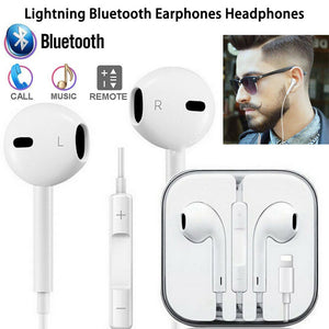 Lighting Earpods Headphone Connect Via Bluetooth - Bulit In Mic