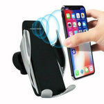 Load image into Gallery viewer, S5 Wireless Fast Charging Car Charger Auto Clamping Car Holder Mount for iPhone Samsung

